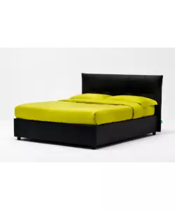 LETTO MATRIMONIALE CONTENITORE "EASY" NERO 160X190 CM